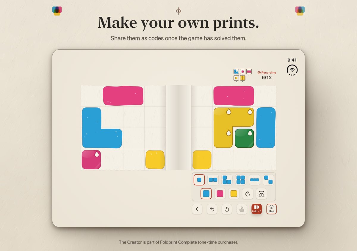 The Creator, iPhone Duo inner display. Headline: Make your own prints.